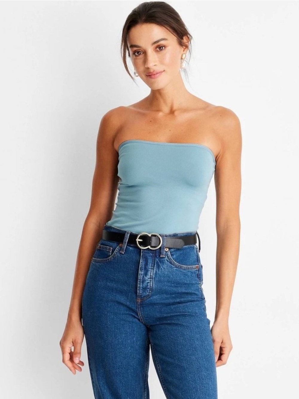 A New Day - Women’s Teal Strapless Seamless Tube Top